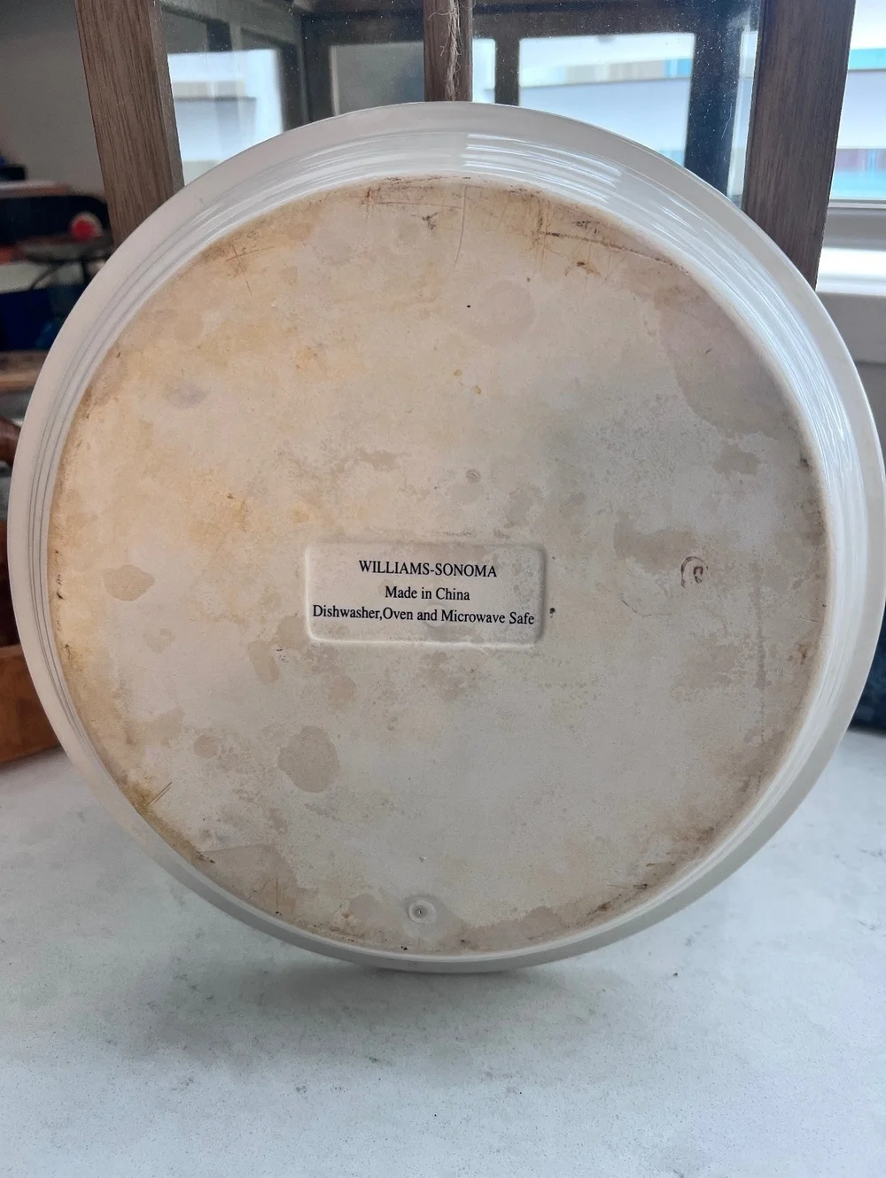 William Sonoma 10” Handpainted Pumpkin Pie Plate